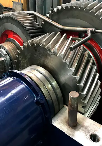 Maintenance to gearbox.