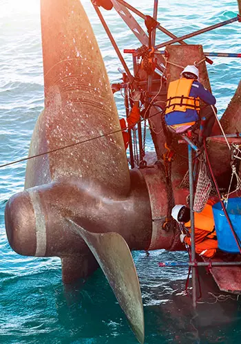 Maintenance to controllable pitch propellers.